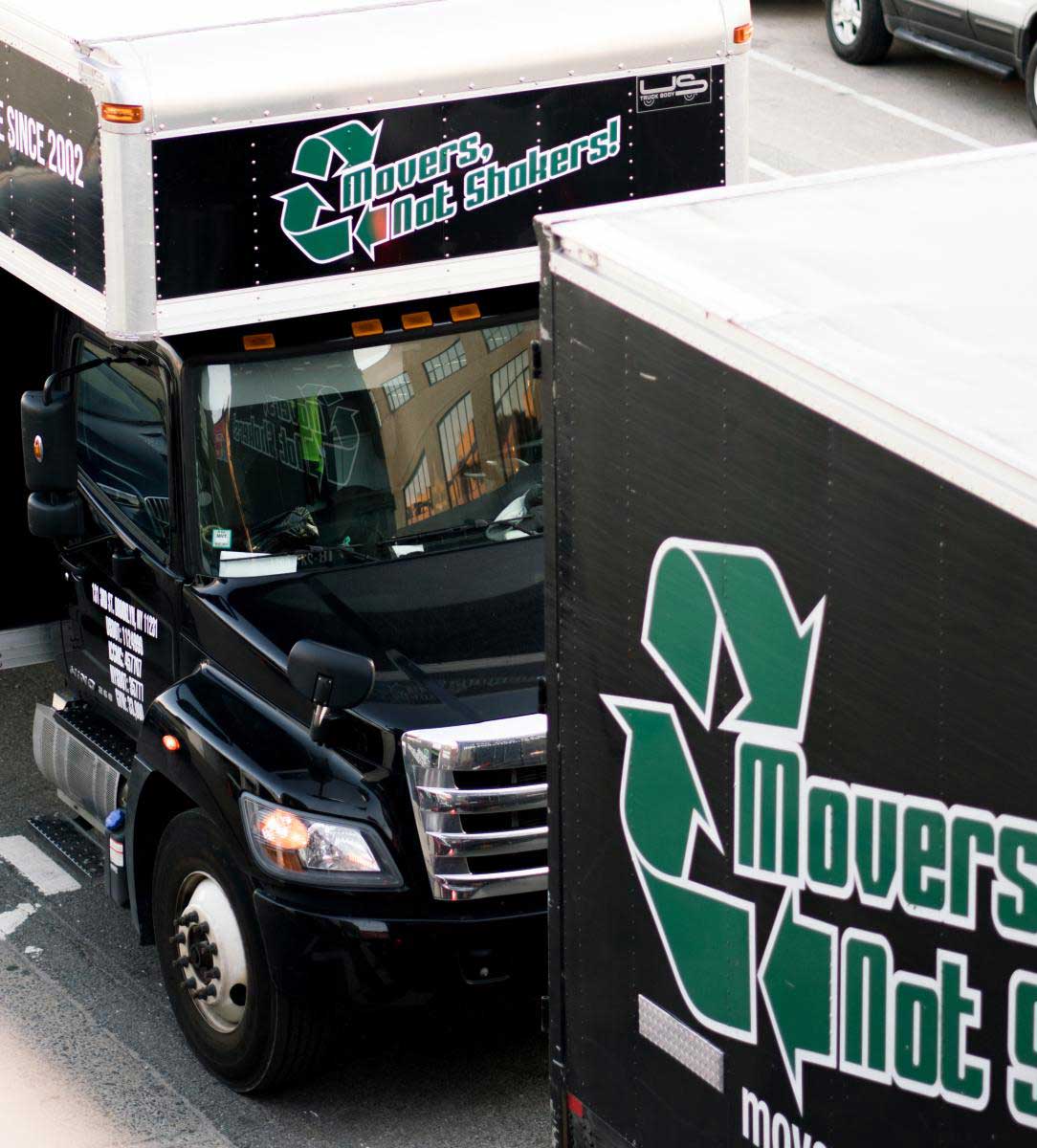 MNS moving truck representing Carroll Gardens movers