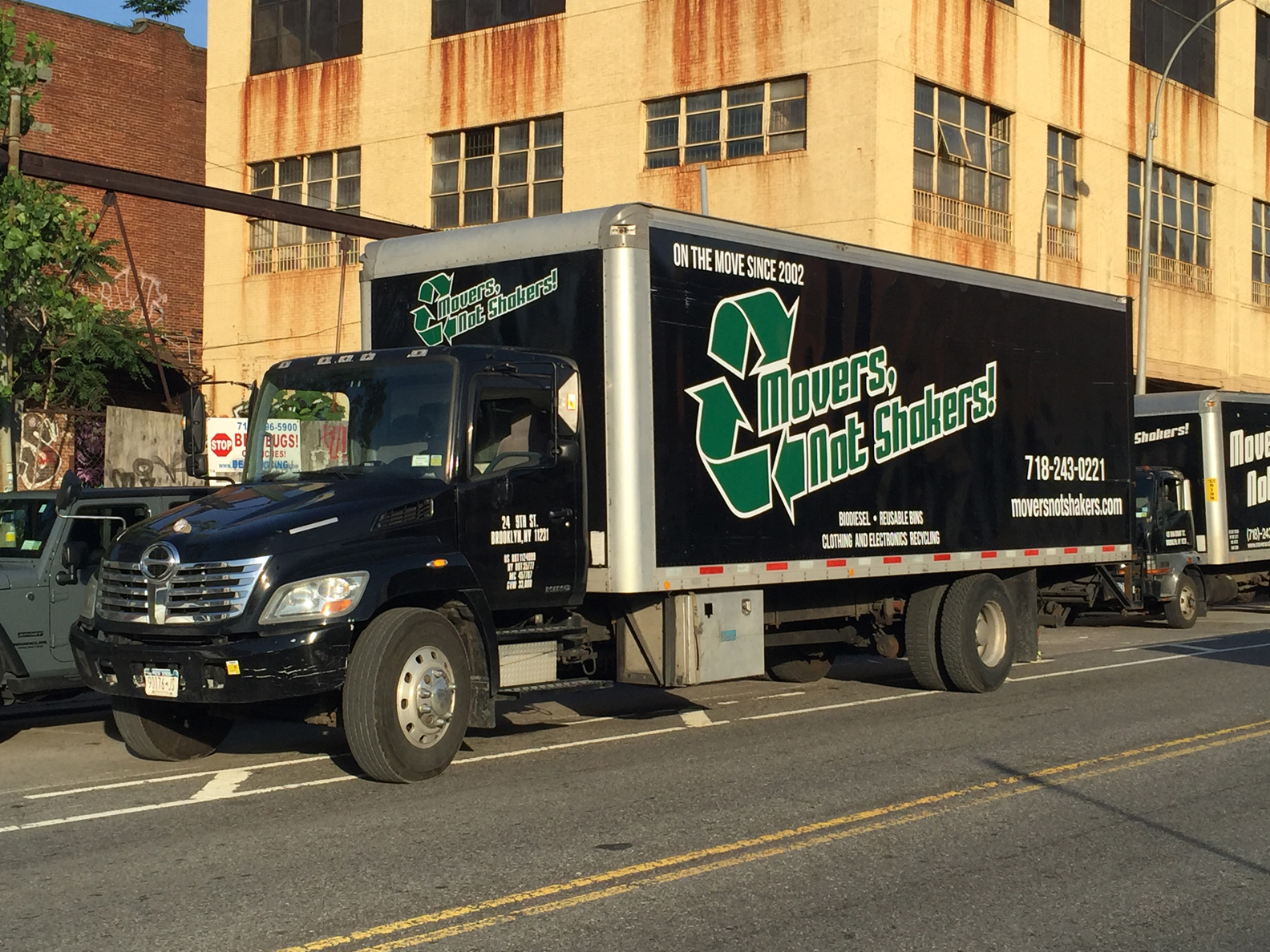 Windsor Terrace Movers parked in the street