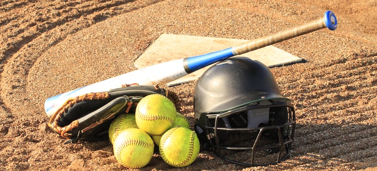 Baseball gear on the sand showing when you should use short term storage