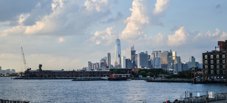 View of NYC from the water representing the Red Hook guide