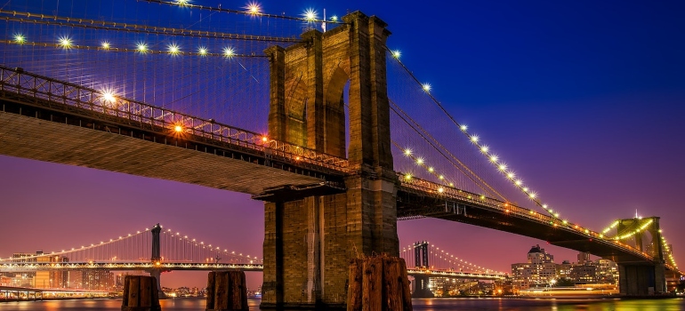 Brooklyn Bridge at night