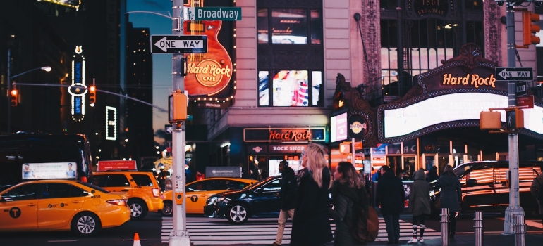 Broadway crowded streets