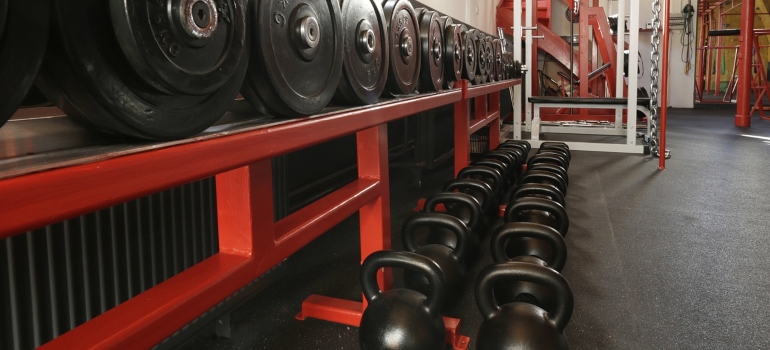 weights in a gym
