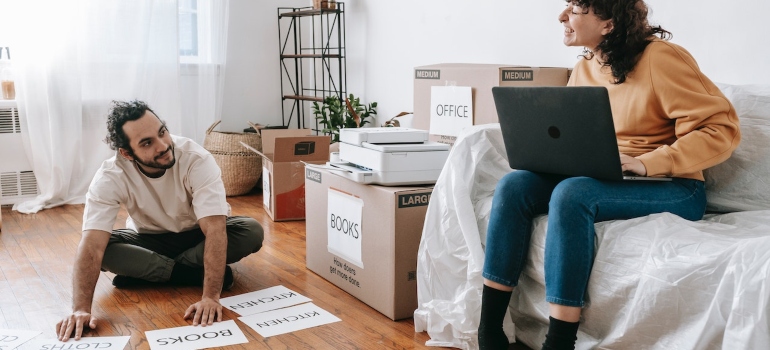 a couple starting to prepare for the fall move to Kensington 